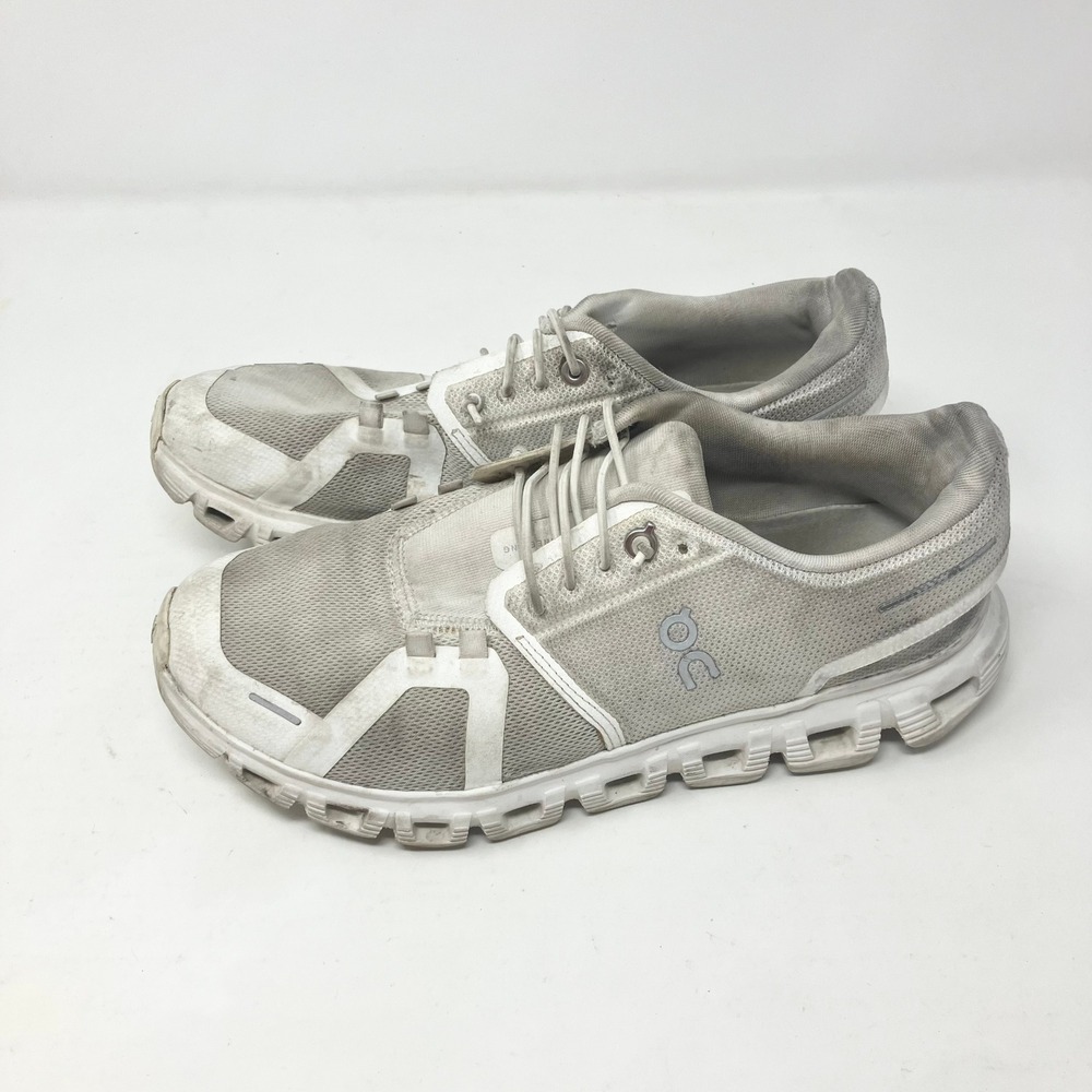 On Running Shoes Womens 8.5 White Cloud Sneakers Low Top Speed Laces 3wf10061200